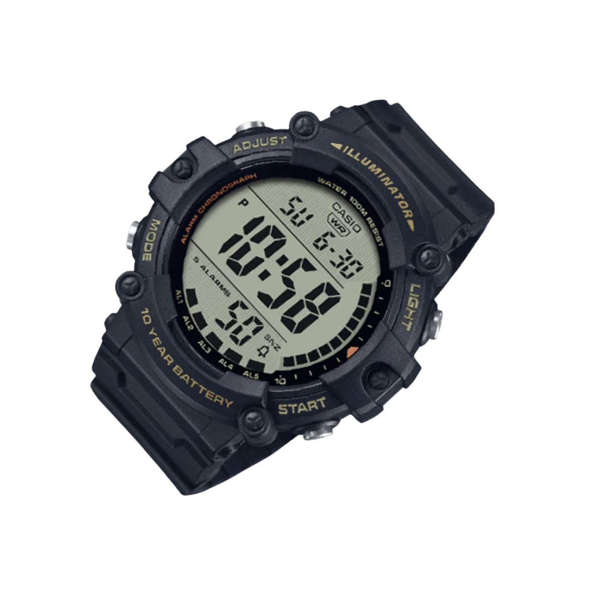 Reloj Digital Casio Ae-1500wh-1a Correa Resina Illuminator