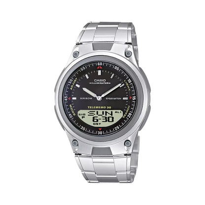 Reloj Casio Core Aw-80d-1av Fondo/negro Color/plateado - Casio - vista lateral