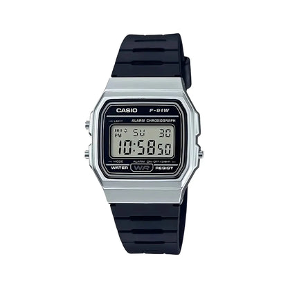 Reloj Casio Collection F-91wm-7a C/negro Cuerpo/plateado - Casio