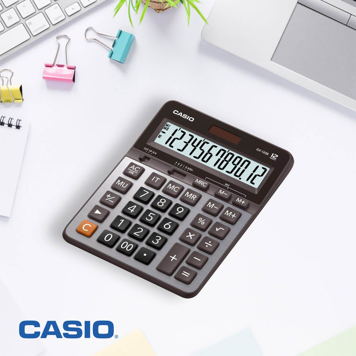 Calculadora de Escritorio Casio Gx-120b 12 Dígitos Cuadrada Casio