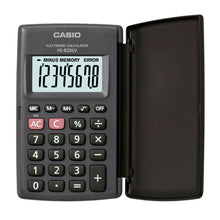 Calculadora Casio Portatil Negra 8 Dígitos 10x12 Cm Con Tapa