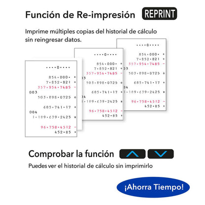 Calculadora Con Impresor Casio Sumadora Hr-10rc Casio