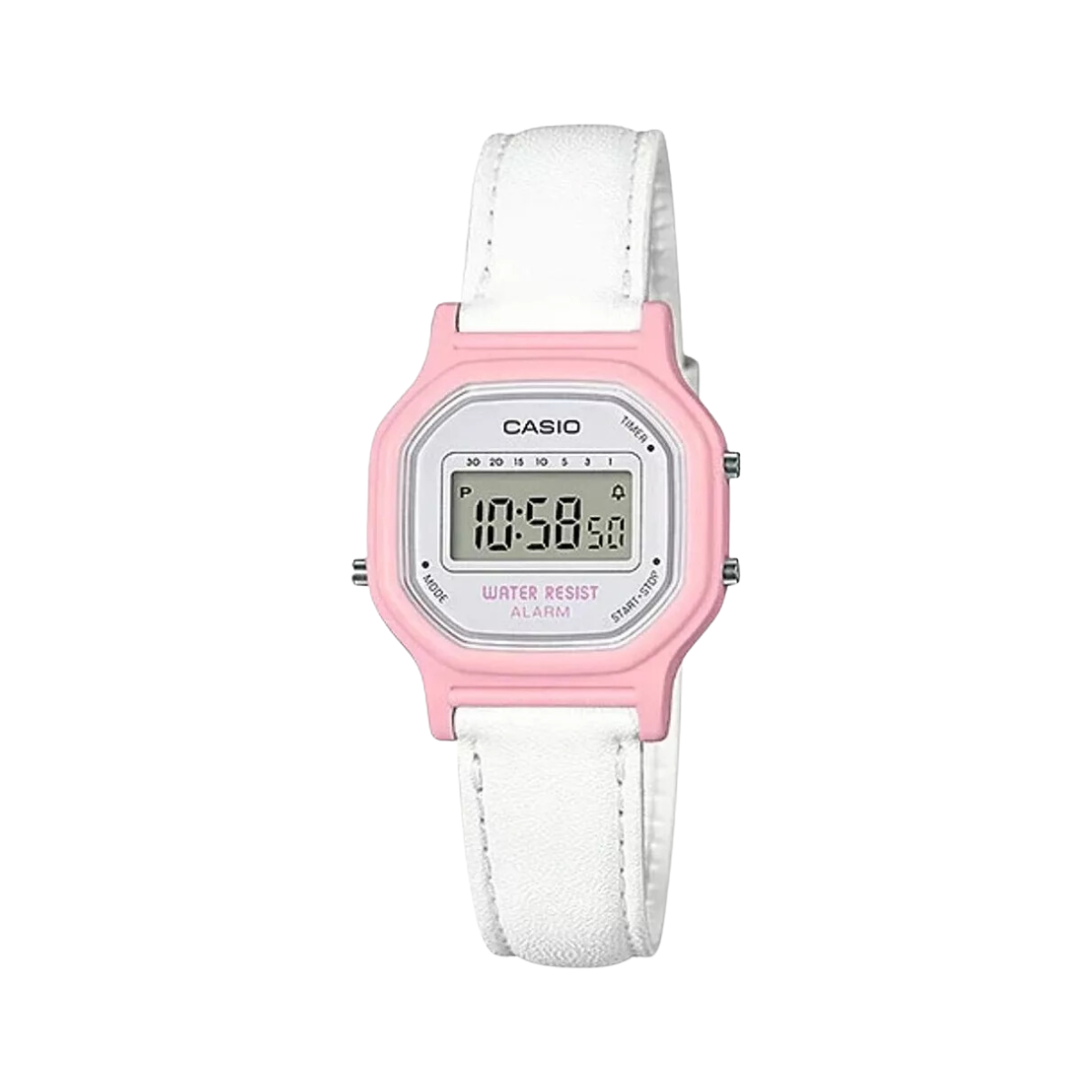 Reloj Digital Casio Retro Dama La-11wl-4a Color/rosa/blanco