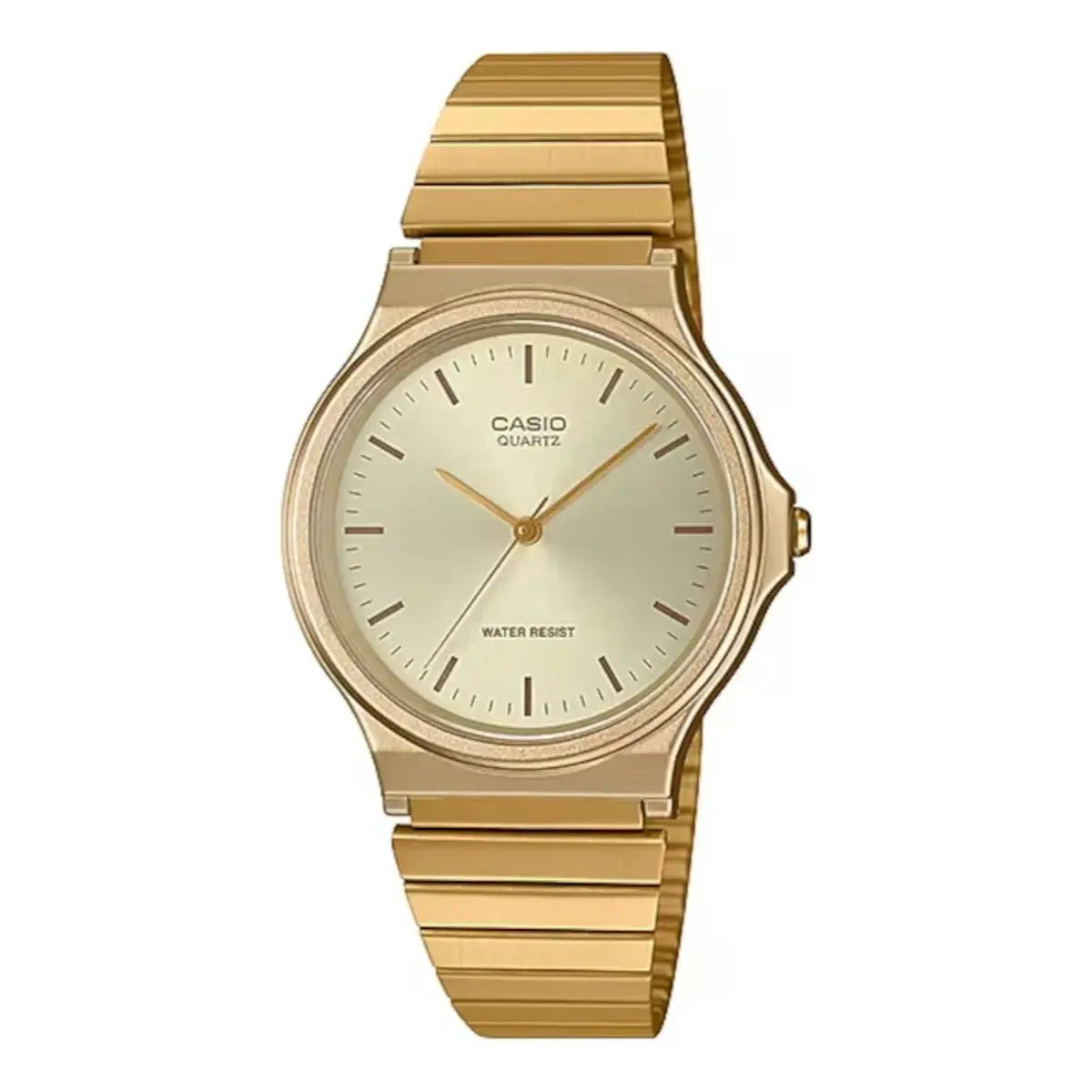 Reloj pulsera Casio MQ-24 con correa de acero inoxidable color dorado - Casio