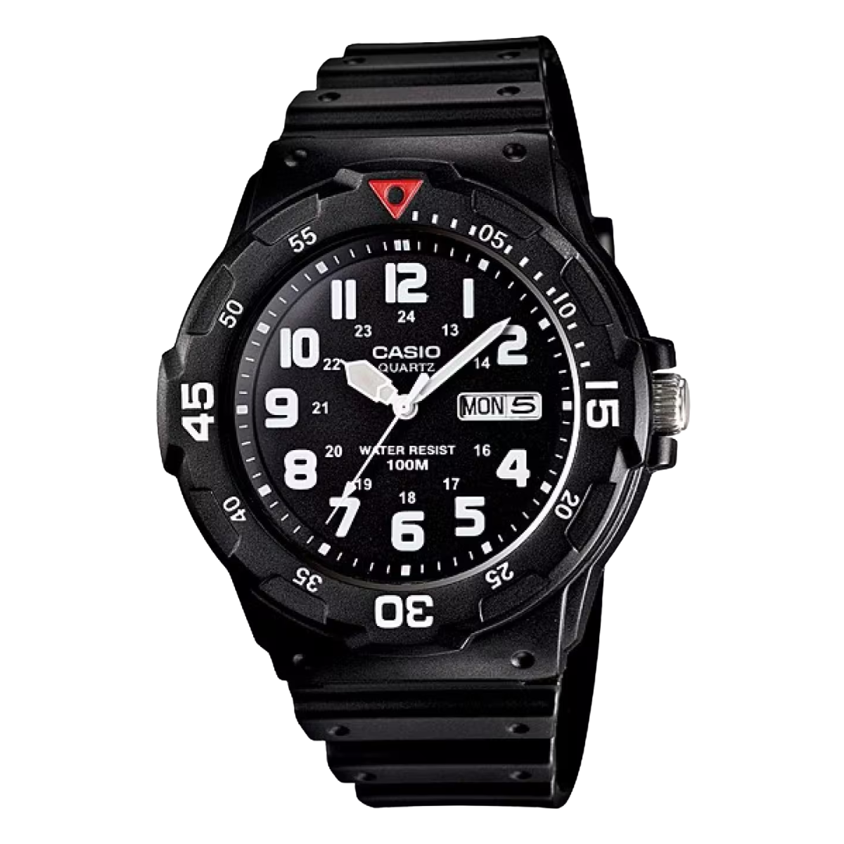 Reloj Casio Mrw-200h-1bv Resina Color Negro Analogico