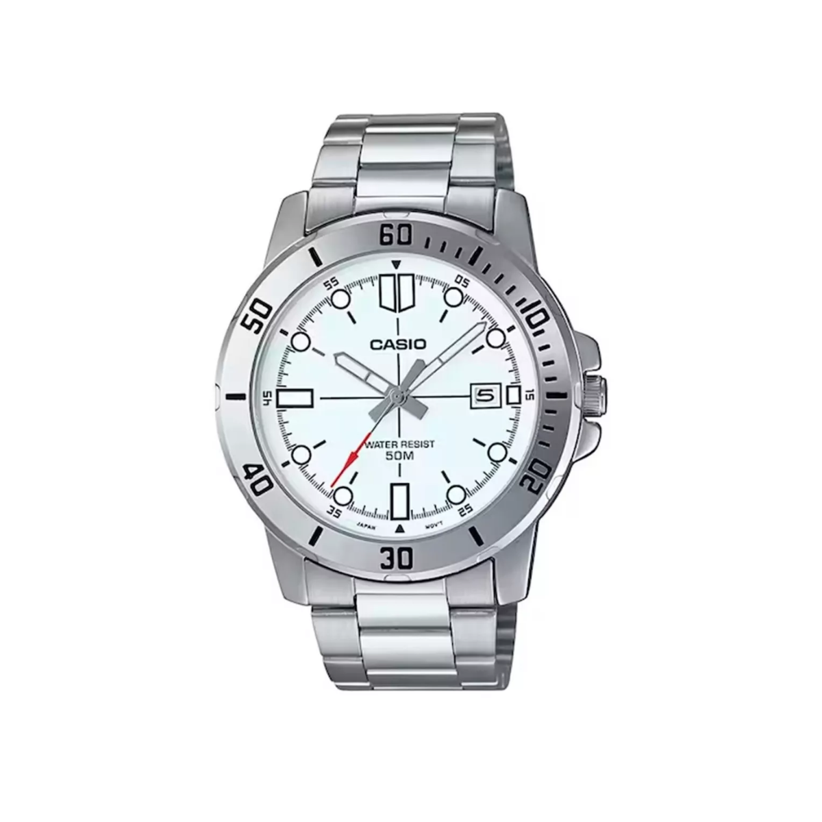 Reloj Casio Timesquare Mtp-vd01d-7ev C/plateado Acero Inoxidable