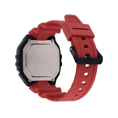 Reloj Digital Casio Youth W-218h-4bv Correa/rojo Bisel/negro - Casio - vista lateral