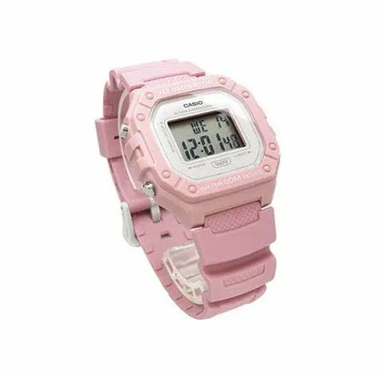 Reloj Digital Casio Illuminator W-218hc-4av Color Rosa - Casio