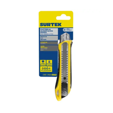 Cutter Surtek Cuerpo Plástico 18 mm Automático Bimaterial