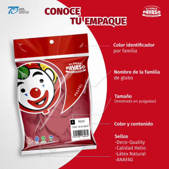 100pz Globos Zeppelin N°270 Globos Payaso Neon Surtido Party