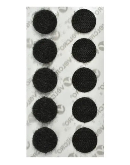 Círculos Sujetadores con Adhesivo de 1.5 cm de diámetro, 10 juegos Negro Velcro - Velcro - detalle