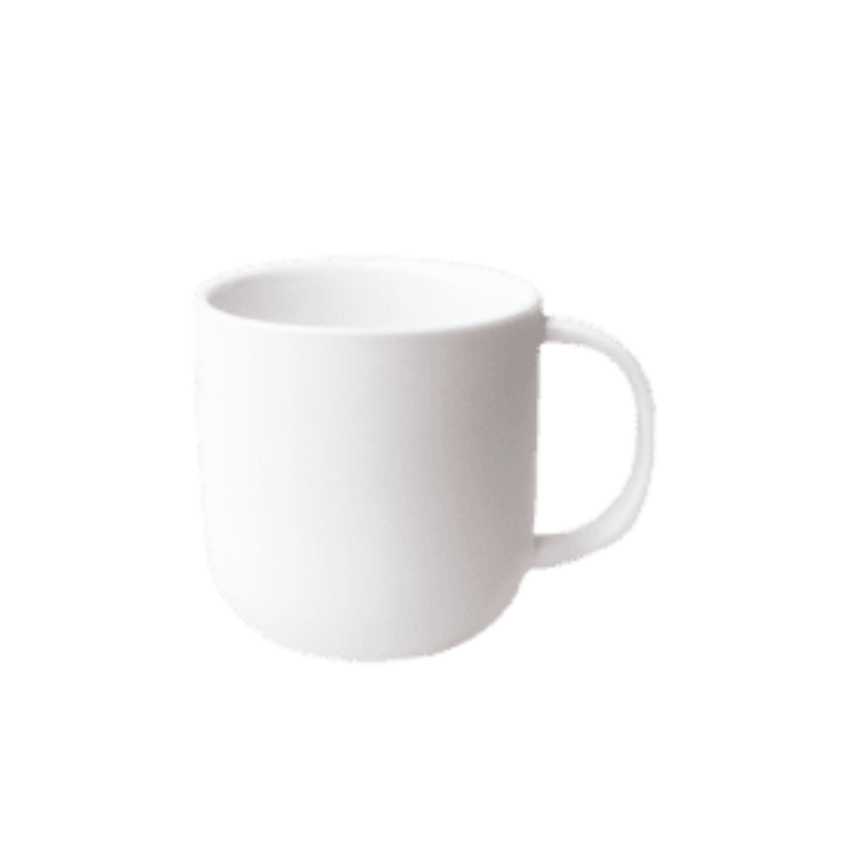Taza de cerámica 11oz. Blanca. Base Redonda Color Make