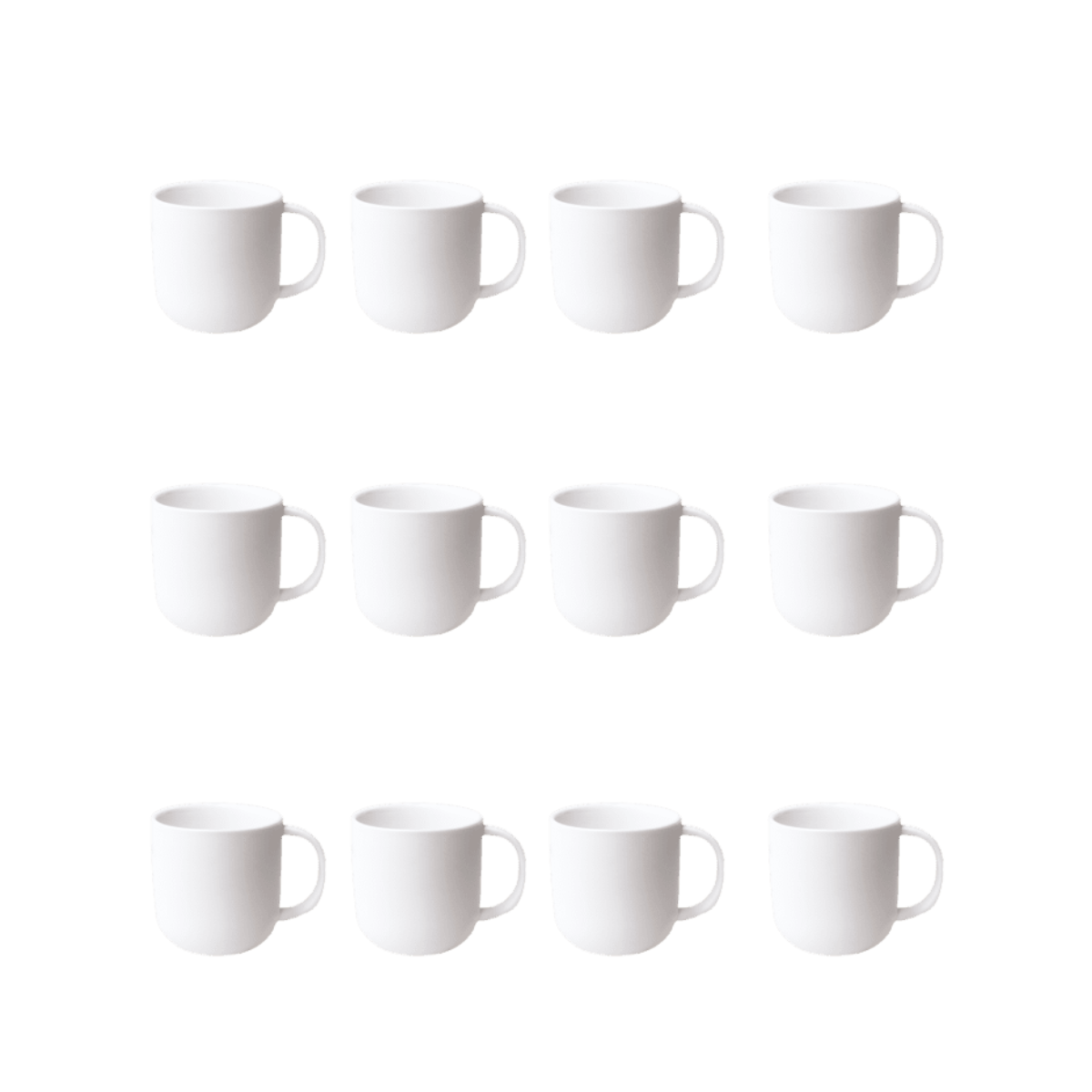 Taza de cerámica 11oz. Blanca. Base Redonda Color Make