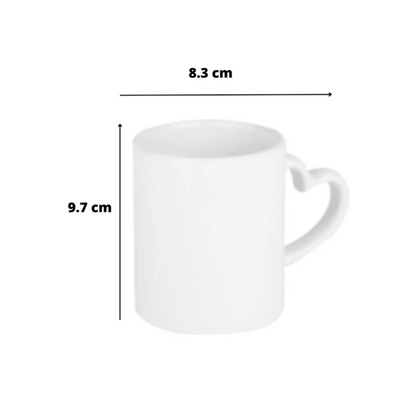 Taza Blanca Asa Corazón 11oz Color Make Sublimar