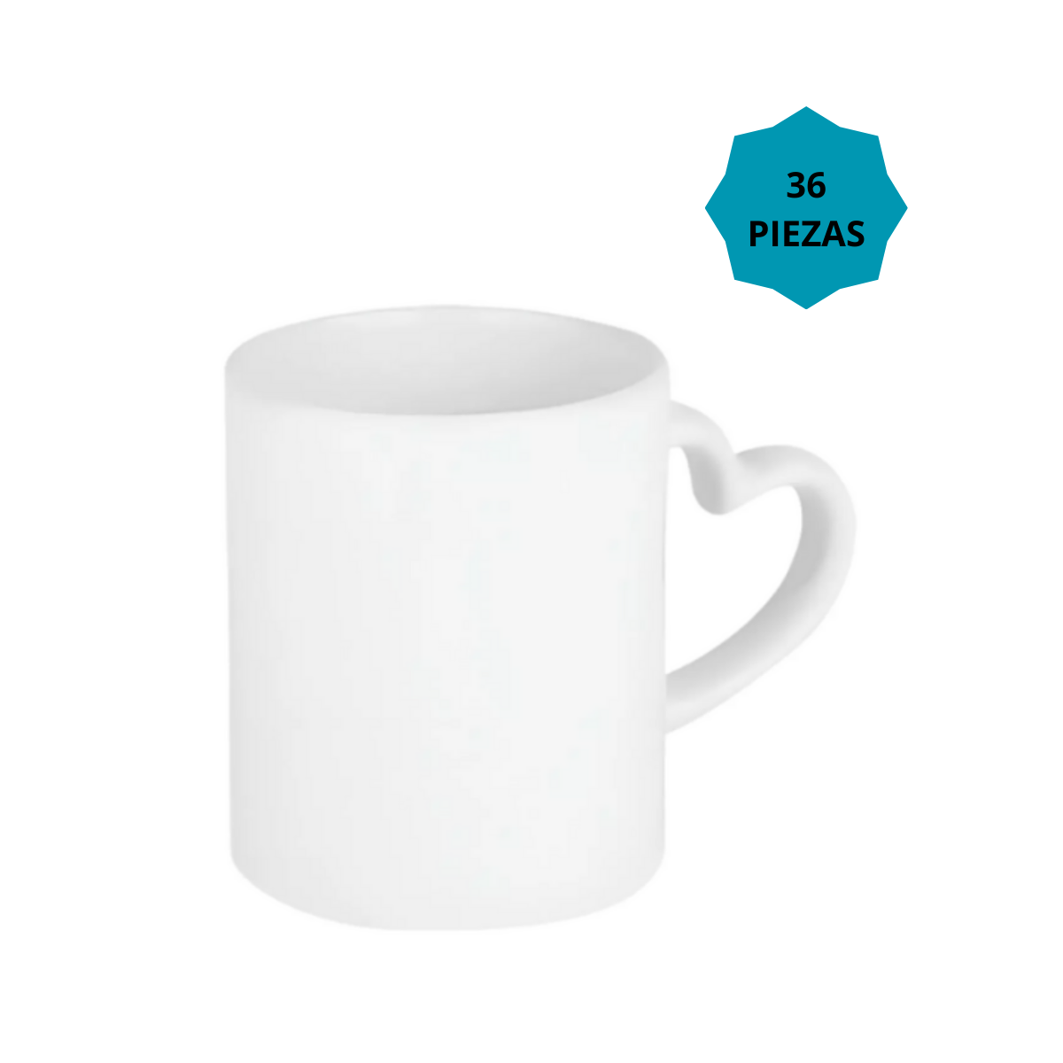 Taza Blanca Asa Corazón 11oz Color Make Sublimar