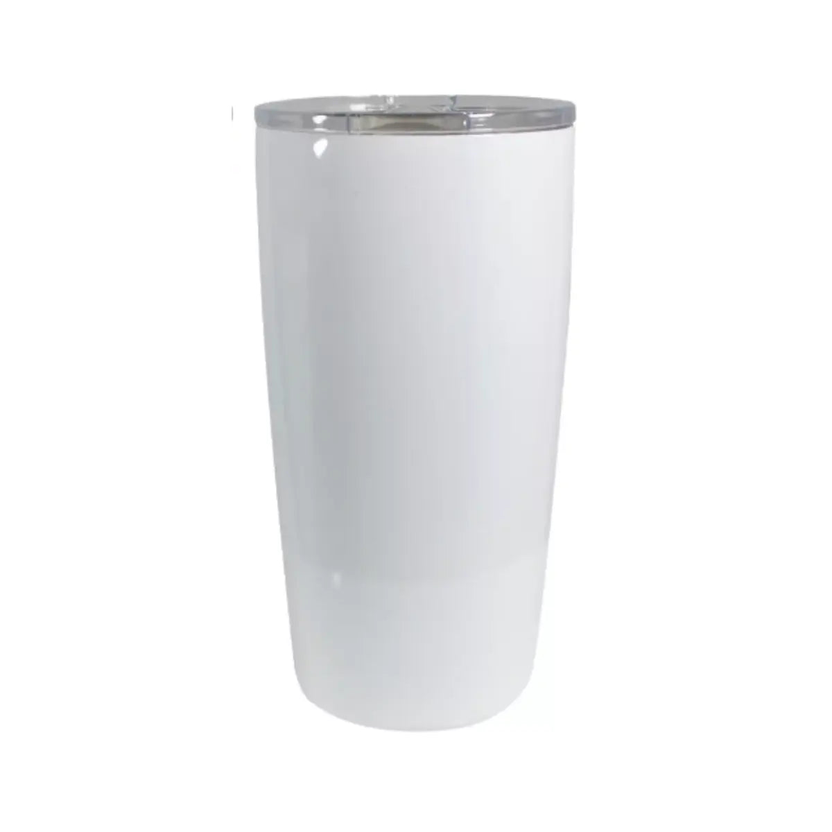 Vaso de Acero 20oz. Cónico Tipo Playero. Blanco Color Make - Color Make