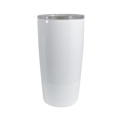 Vaso de Acero 20oz. Cónico Tipo Playero. Blanco Color Make - Color Make