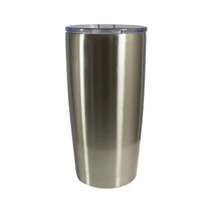 Vaso de Acero 20oz. Cónico Tipo Playero. Plata Color Make - Color Make
