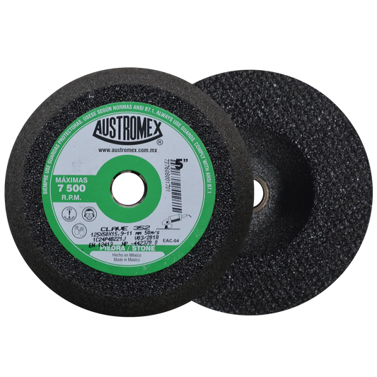 Copa Abrasiva Austromex para Desbaste de Acabado Burdo, 125 x 50 x 15.9-11 mm 8 piezas - Austrodiam