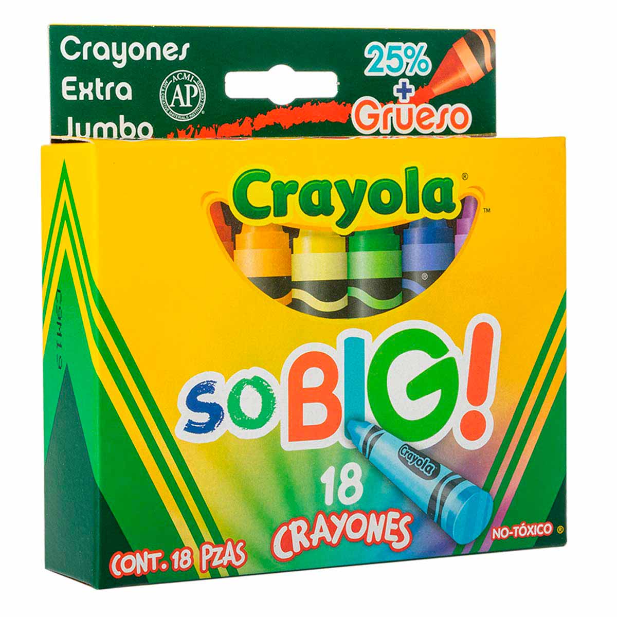 18 Crayones Extra Jumbo So Big Escolar Colorear Crayola - MarchanteMX