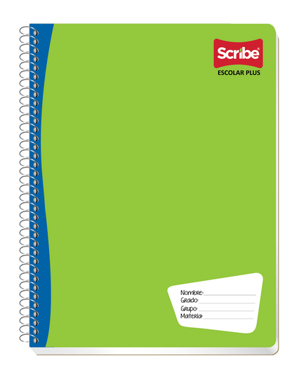 Cuaderno Profesional Scribe Escolar Con Espiral 100 hojas