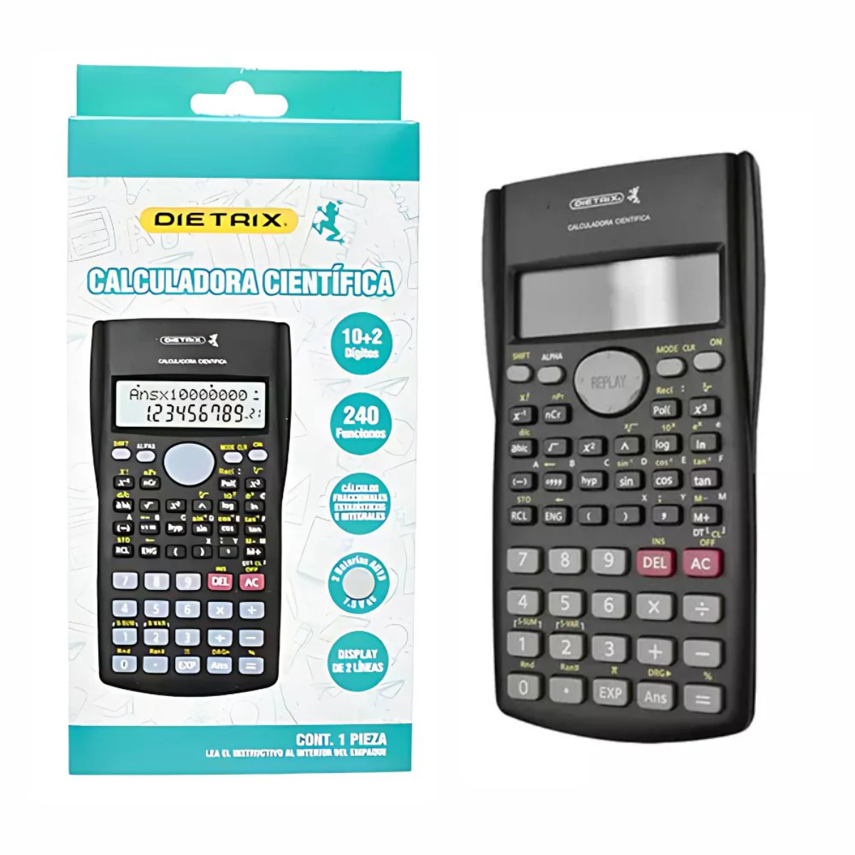 Calculadora Cientifica Dietrix 240 Funciones Escolar