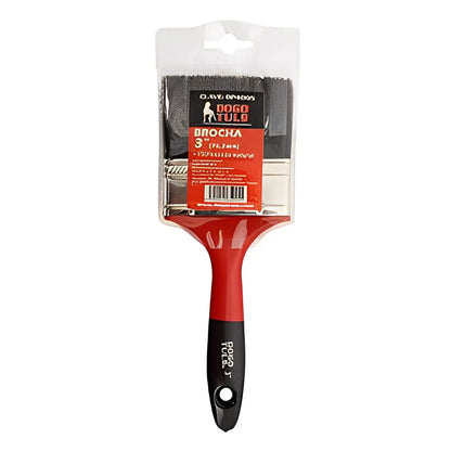 Brocha Pintura 3 Mango Plastico Cerda Gruesa Dogotuls - Dogotuls - empaque