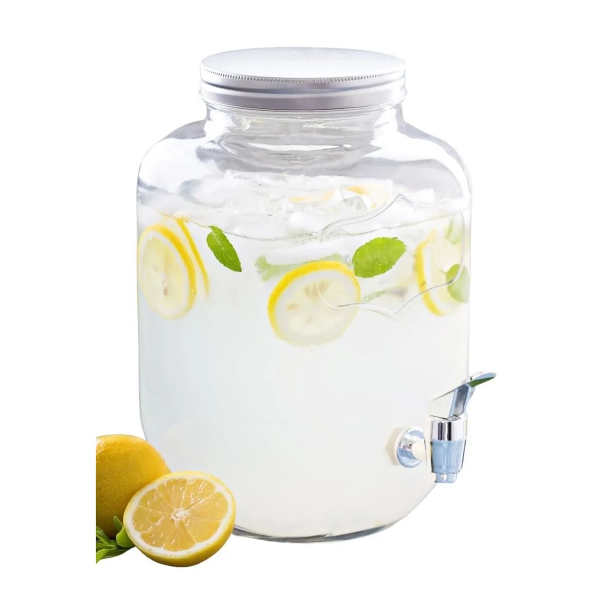 2 Pack Mason Jar Dispensador Bebidas 8 Lt Vitrolero Agua