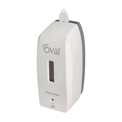 Jabonera Automatica Dispensadora Oval 500ml Blanco Gris