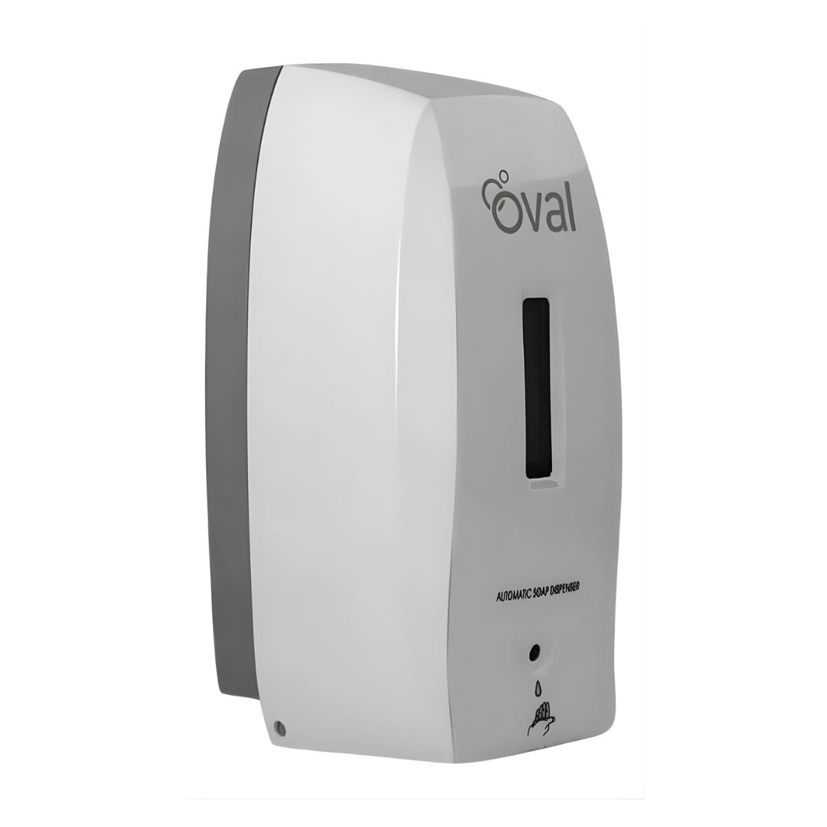 Jabonera Automatica Dispensadora Oval 500ml Blanco Gris