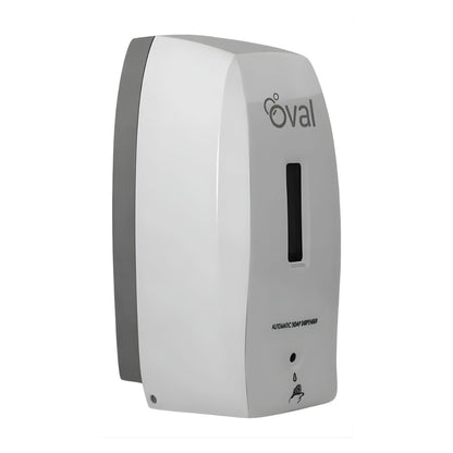 Jabonera Automatica Dispensadora Oval 500ml Blanco Gris