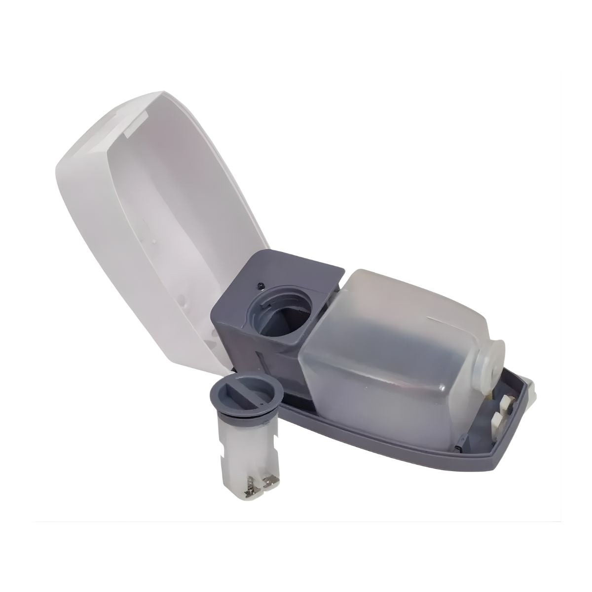 Jabonera Automatica Dispensadora Oval 500ml Blanco Gris