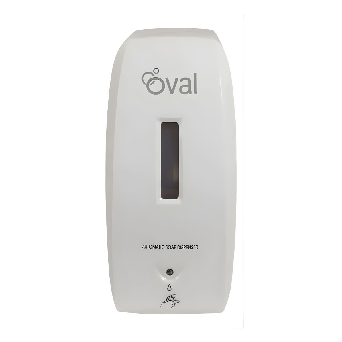 Jabonera Automatica Dispensadora Oval 500ml Blanco Gris