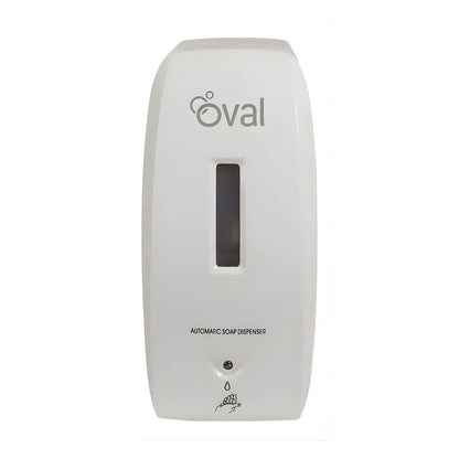 Jabonera Automatica Dispensadora Oval 500ml Blanco Gris