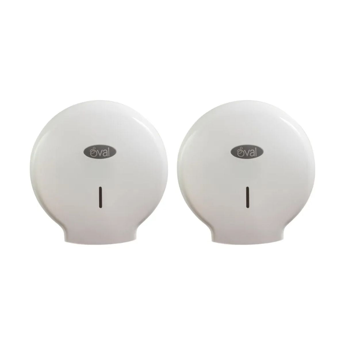 2 Pzs Despachador Papel Higienico Oval 300 M Blanco