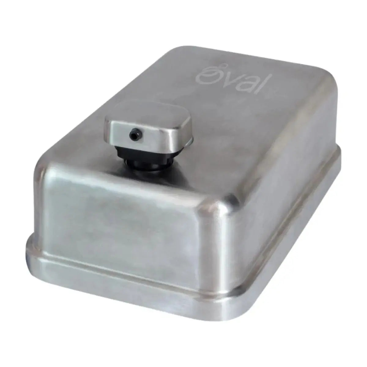 2 Jabonera Acero Inoxidable Oval Rellenable 1 L Color Plata Plateado Oval