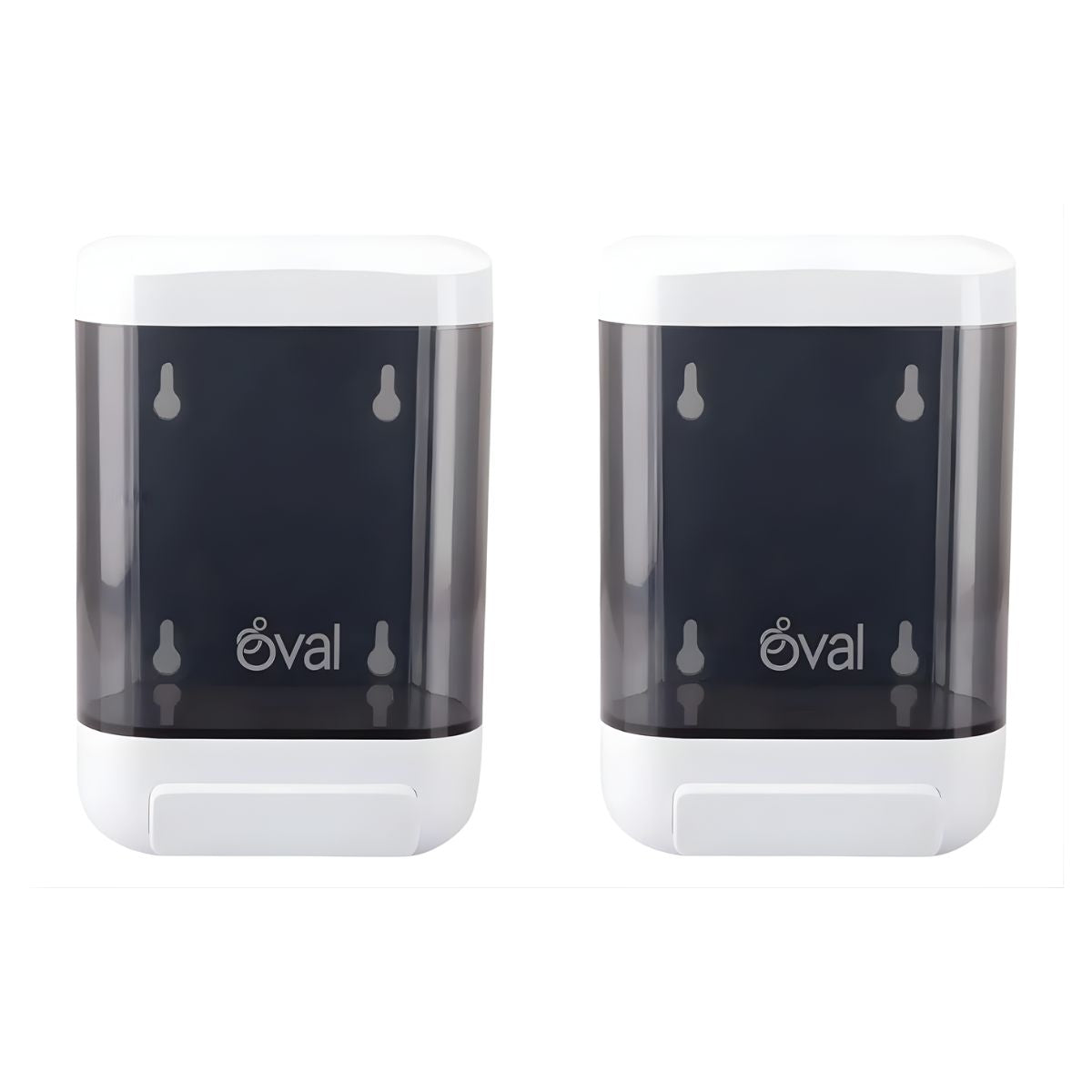 2 Jabonera Humo Oval Abs 1.5 Lt Uso Rudo Rellenable Blanca Blanco