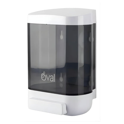 2 Jabonera Humo Oval Abs 1.5 Lt Uso Rudo Rellenable Blanca Blanco