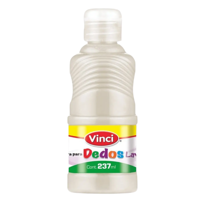 Pintura Dedos Lavable Colores Metálico Surtidos 237ml Vinci