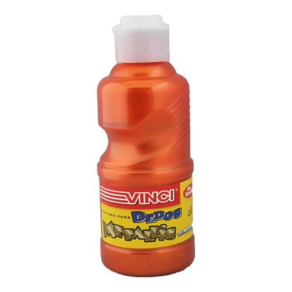 Pintura Dedos Lavable Colores Metálico Surtidos 237ml Vinci