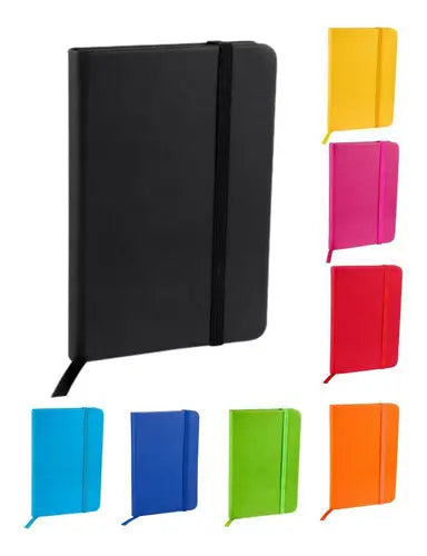 Mini Libreta Tipo Moleskine Curpiel Paquete 10 Pieza Promocion