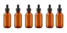 6 Frasco Botella Tapa Gotero Hermetico Vidrio 30 ml Ambar