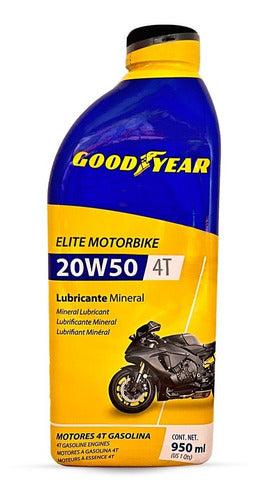 Aceite Moto 20w50 Mineral Lubricante Goodyear 4 Tiempos