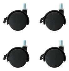 4 Pzs Rodaja Tipo Yoyo Dogotuls Espiga Rosca Freno 2´´