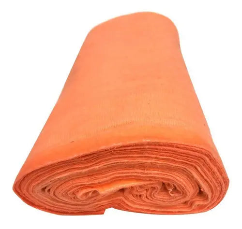 Franela Rollo Industrial Absorbente Alta Resistencia 25 M Color Naranja - Roel