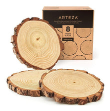 Set 8 Rodajas Madera Para Pintar Decoración 20-23cm Arteza