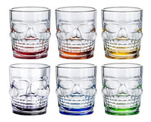 6 Pack Vaso Tequilero Shot Calavera Craneo Vidrio Escoge Mod