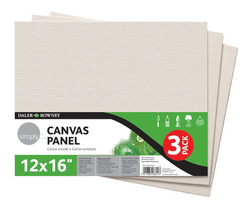 Set 3 Bastidores Lienzo para Pintar Daler Rowney Simply 30x40cm