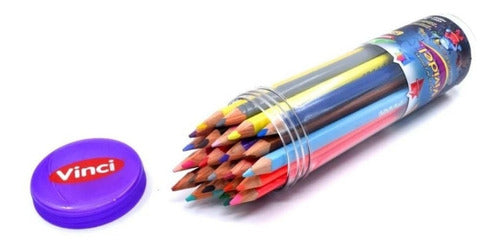 Lápices De Colores Vinci Vividel Jumbo Triangulares 25 Piezas