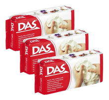 Pasta Masa Das Blanca Modelar Cerámica Fría Sin Horno 1.5 Kg (3 Piezas de 500g)